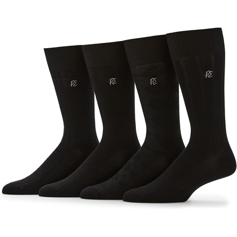 PERRY ELLIS 4 Pack MEN’S LUXURY SUPERIOR SOFT TROUSER SOCKS
